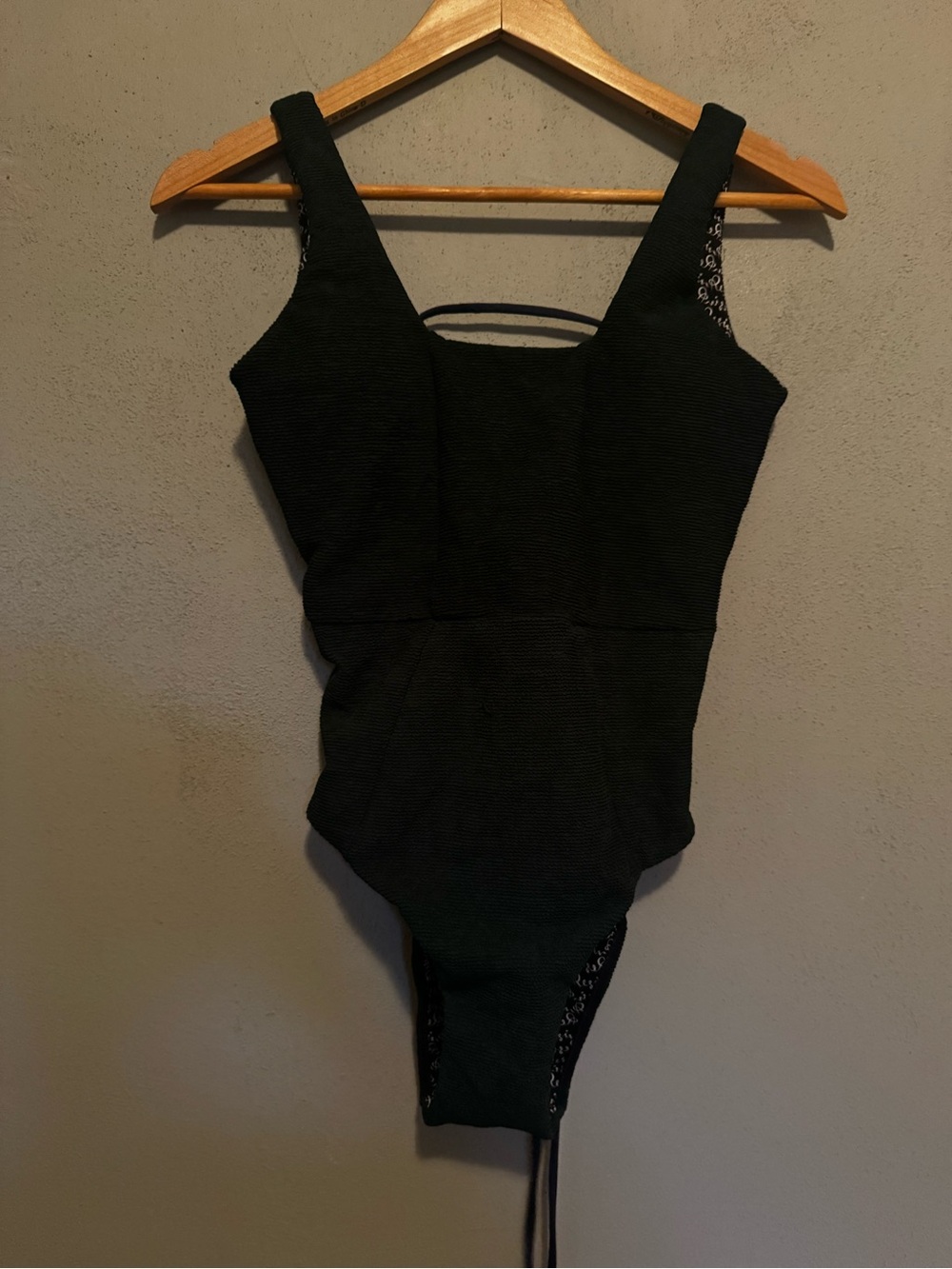 NWOT Resin Obsidian and Free People Navy One-Piece Swimsuit